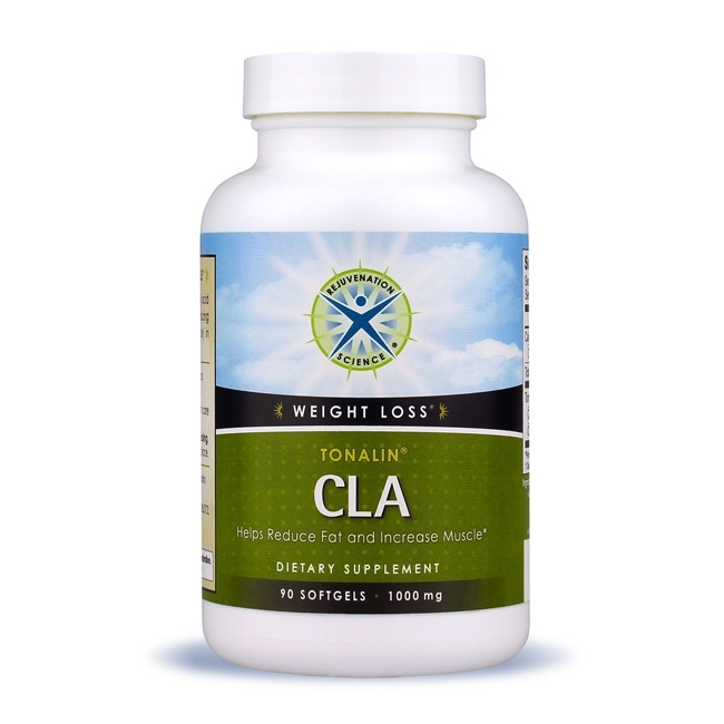 CLA - Tonalin; Rejuvenation Science; 1000 mg; 90 softgels